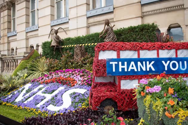 The country was bedecked in messages of support for the NHS duriing 2020.