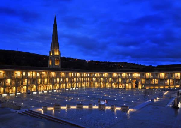 An archive picture of the Piece Hall at night. Photo: Tony Johnson.