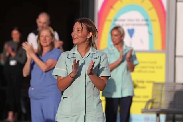A Clap For Carers celebration that came to define 2020. Photo: PA