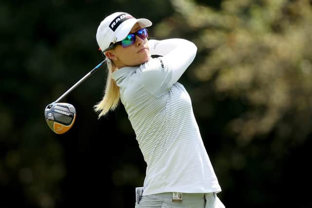Driving on: Jodi Ewart Shadoff. Picture: Gregory Shamus/Getty Images