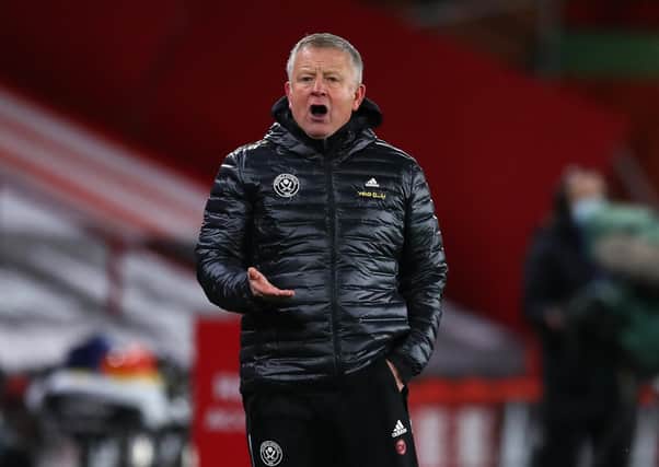 Chris Wilder manager of Sheffield United. Picture: Simon Bellis/Sportimage