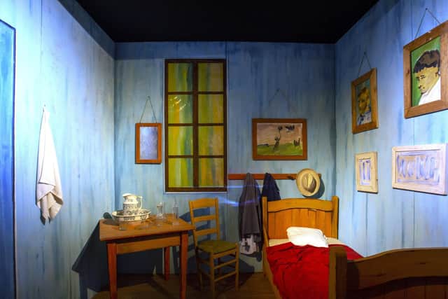 A projection of Van Gogh’s room in Arles.(Bruce Rollinson).