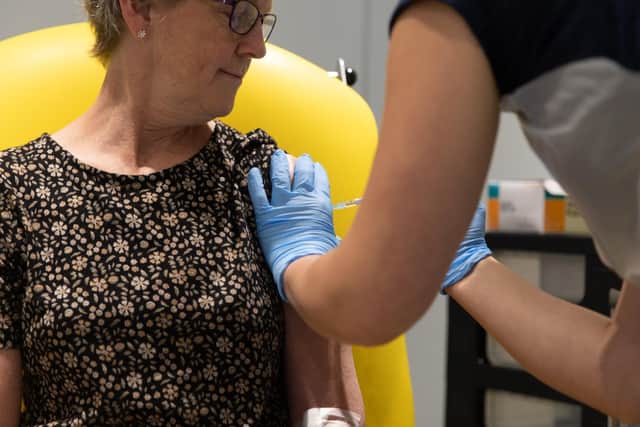 A volunteer being administered the coronavirus vaccine developed by AstraZeneca/Oxford University (Image: John Cairns/University of Oxford)