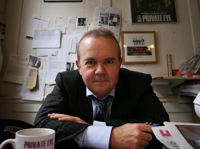 Ian Hislop in the Private Eye office. (PA).