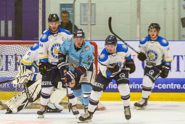 Sheffield Steeldogs and Leeds Chiefs have beenunable to start the NIHL National regular season because of coronavirus. Picture: Bruce Rollinson