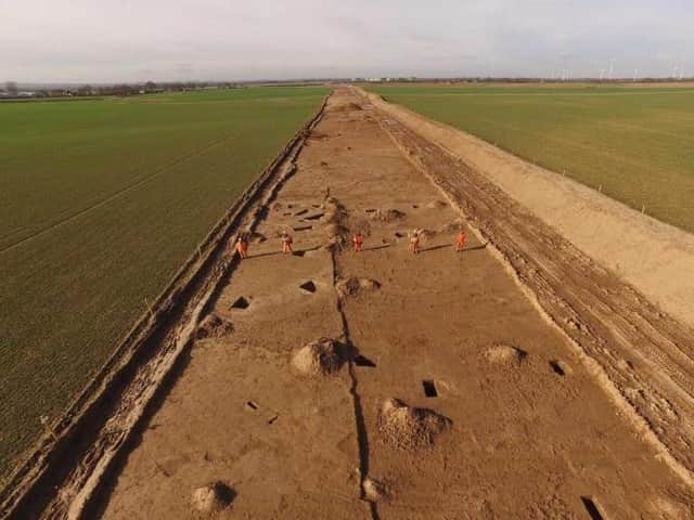 Archaeologists have been working on the route of a cable across East Yorkshire (Pic: Orsted)