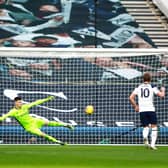 Harry Kane opened the scoring with a first-half penalty. Picture: Getty Images.
