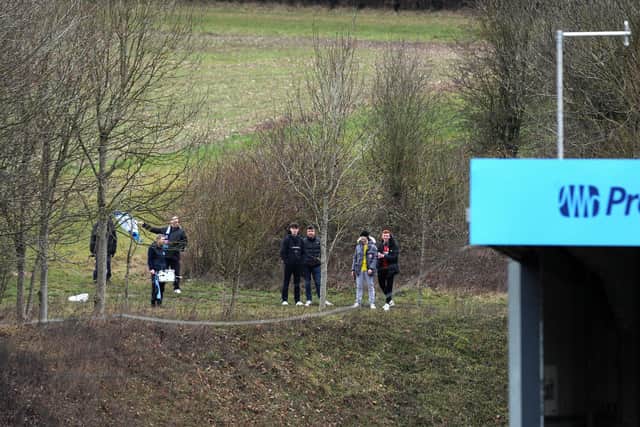 Wycombe Wanderers 1-3 Middlesbrough, supporters find a vantage point. Picture: Getty Images.