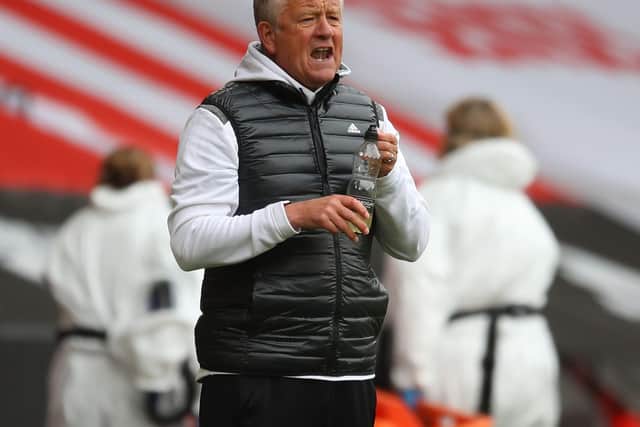 EXPERIENCE: Sheffield United manager Chris Wilder