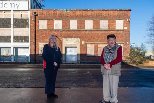 Supt Sal van Beem and Dr Alec Gill outside the former Fishermen's Mission in Hull Picture: James Hardisty