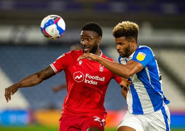 BURDEN: For much of the season veteran Fraizer Campbell has been the only fit specialist centre-forward available to Huddersfield Town