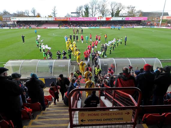 HOME: Bootham Crescent will continue to host York City until changes to the lease on their new home are made