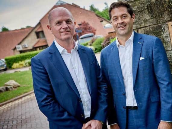 Expanded: Will Linley, left, will join the board of the merged firm as group managing director and Nick Simpson, right, will be CEO of Yorkshire.