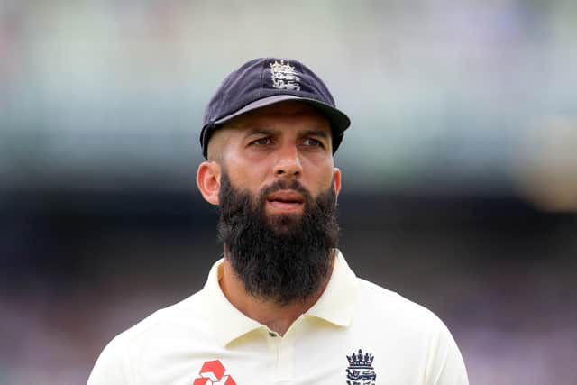 NEGATIVE NEWS: Moeen Ali’s positive test for Covid-19 has cast an early shadow on England's two-Test tour of Sri Lanka. Picture: Mike Egerton/PA