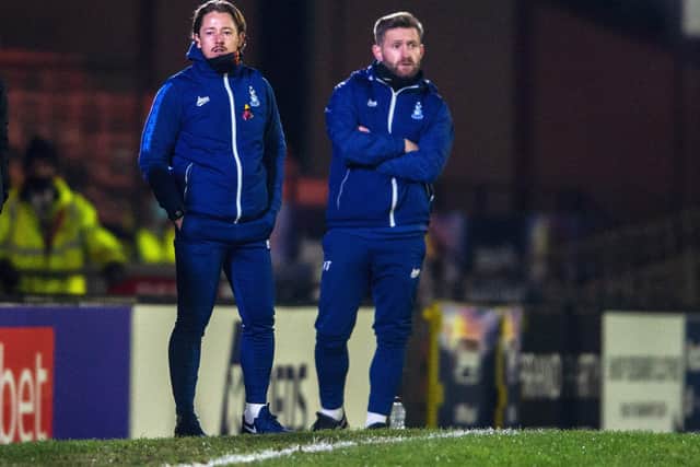 Conor Sellars, left, and Mark Trueman have impressed during their time in charge at BRadford city and may be given chance to bring players in. Picture: Bruce Rollinson