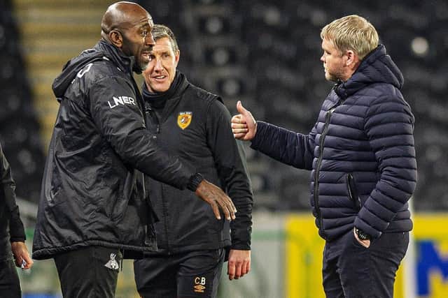 BUILDING: Doncaster Rovers' Darren Moore, left, and Hull City's Grant McCann will both want to strengthen their squads. Picture: Tony Johnson