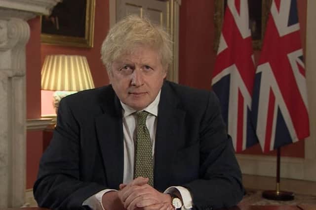 This was Boris Johnson announcing another Covid lockown on Monday night.