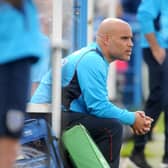 Derby date: Guiseley joint manager Marcus Bignot