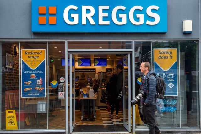 A Greggs store in Leeds on 18/06/2020.