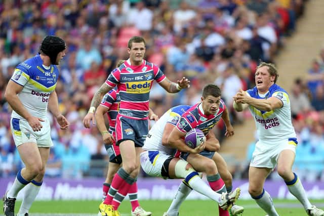 An 18-year-old Stevie Ward in the 2012 Challenge Cup final for Leeds Rhinos (SWPIX)