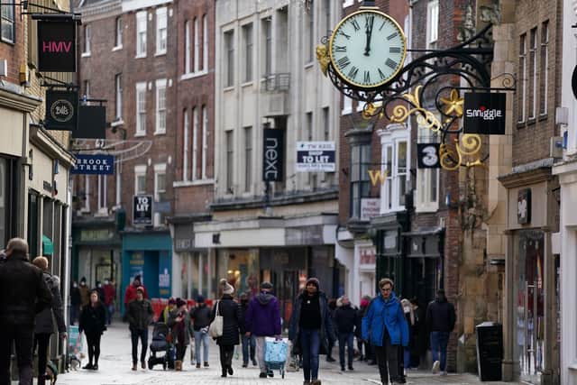 The New Year's Day scene in York - prior to the latest lockdown.