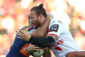NEW FACE: Hull KR's Korbin Sims, in action for St George Illawarra Dragons against Gold Coast Titans in August 2019. Picture: Matt Blyth/Getty Images
