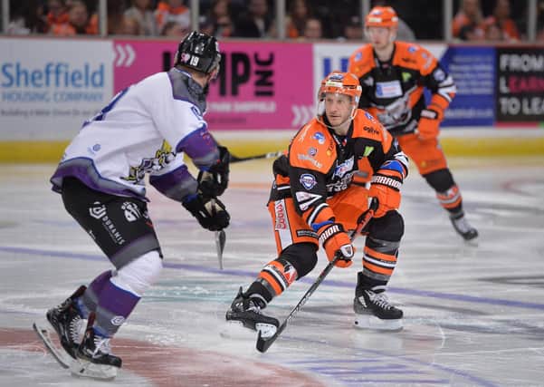 A WELSHMAN ABROAD: Sheffield Steelers’ captain Jonathan Phillips made a short-term switch to EHF Passau Blackhawks. Picture: Dean Woolley.