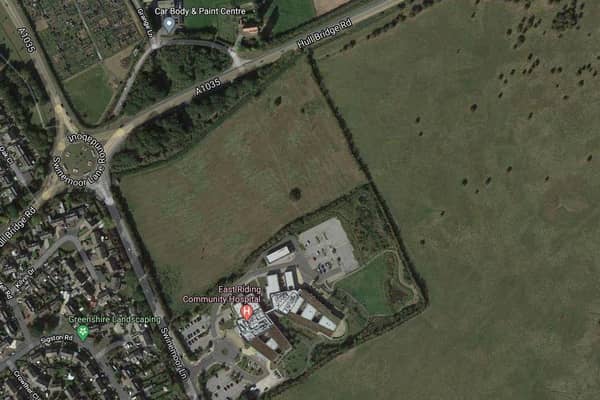 The petrol station, store, and industrial units are earmarked for a field off Swinemoore Roundabout  Picture: Google Maps