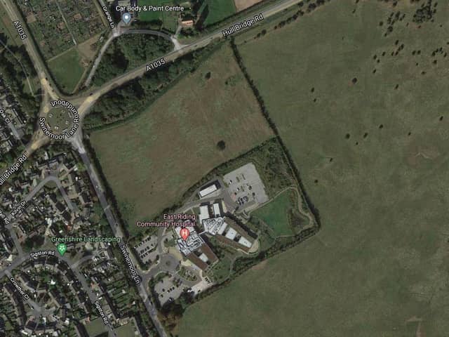 The petrol station, store, and industrial units are earmarked for a field off Swinemoore Roundabout  Picture: Google Maps