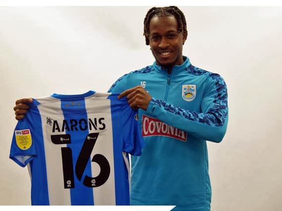 New Huddersfield Town signing Rolando Aarons. Picture courtesy of Huddersfield Town AFC.