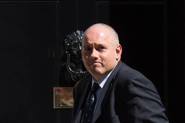Robert Halfon on the steps of 10 Downing Street - he chairs Parliament's cross-party Education Select Committee.