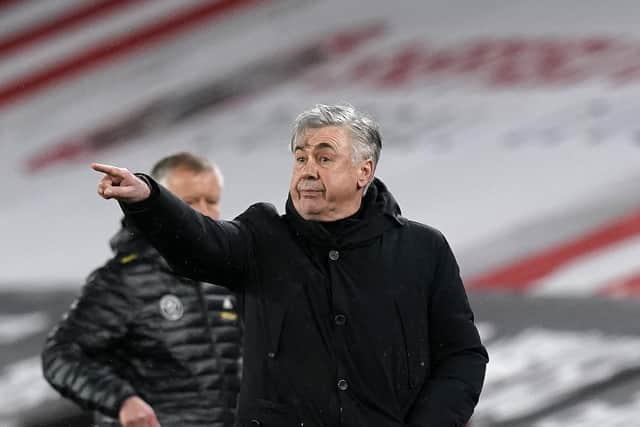 WELCOME: Everton coach, Carlo Ancelotti is rated by Millers boss Paul Warne as 'the greatest' and an inspiration. Picture: Andrew Yates/Sportimage