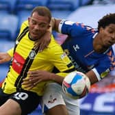 Harrogate Town forward Aaron Martin in action against Oldham Athletic on Boxing Day. Pictures: Matt Kirkham