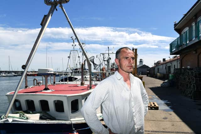 Jason Harrison who fishes out of Scarborough, one of over 50 fishermen offered compensation to move their pots Picture: Johnathan Gawthorpe