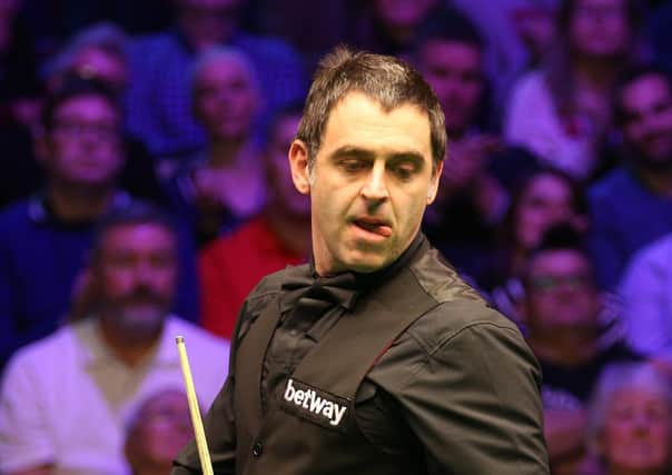 CATCH ME IF YOU CAN: Ronnie O'Sullivan remains the leading figure in the game with 37 ranking titles to his name. Picture: Nigel French/PA