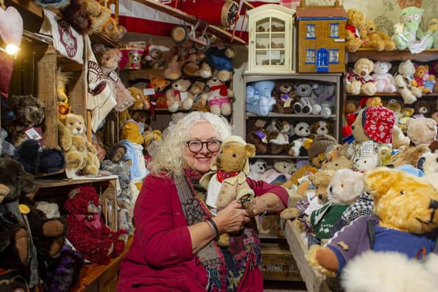 As interest surged online, she took early retirement to care for the teddies full time.