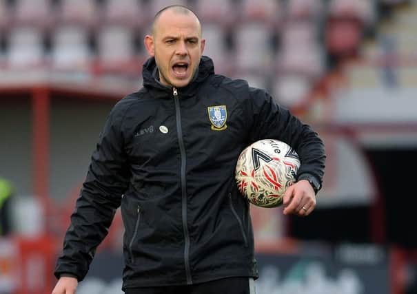 Owls' U18's coach Andy Holdsworth in charge of the FA Cup tie at Exeter. (Picture: Steve Ellis)