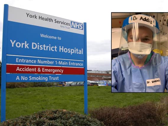 Dr Sarah Addis posted an emotional plea on social media, alongside a picture of her wearing PPE