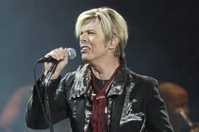 HERO: David Bowie, pictured at New York's Madison Square Garden in December 2003. Picture: AP/Kathy Willens.