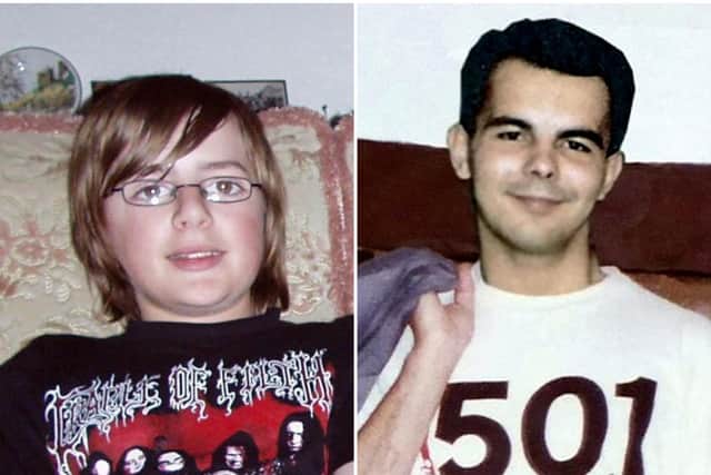 (Left) missing Andrew Gosden, who disappeared in London from his home in Doncaster in 2007, and Charles Horvath-Allan, who vanished in Canada in 1989