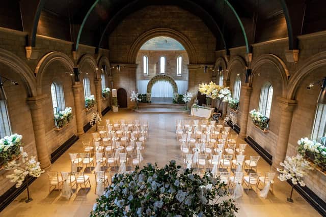 The castle has now been transformed into a wedding venue with the Sisters' blessing