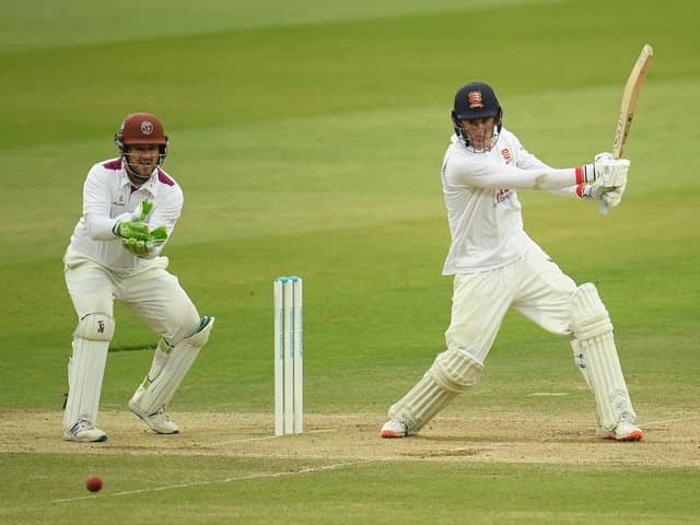 IN THE FRAME: Essex's Dan Lawrence cuts through the covers in the Bob Willis Trophy Final match between Somerset and Essex at Lord's. Picture: Harry Trump/Getty Images.