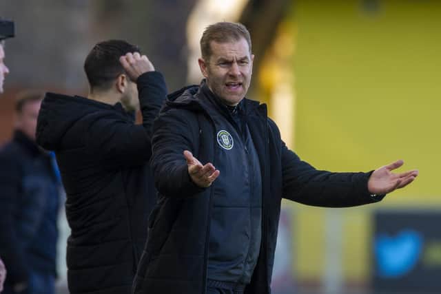 Simon Weaver: Harrogate Town manager saw his side's first ever meeting with Carlisle abandoned after ten minutes. Picture Tony Johnson