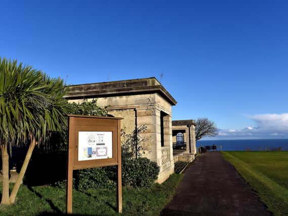 South Cliff Gardens in winter