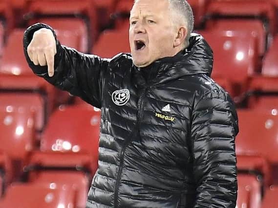 Chris Wilder. Picture: PA.