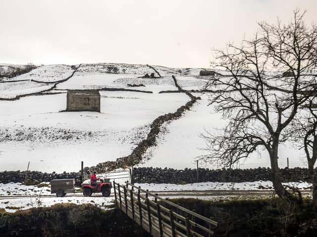 Visitors have been travelling long distances into the Dales to admire the snow