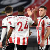 Sheffield United's Billy Sharp (right) celebrates his goal against Newcastle United. Picture: PA