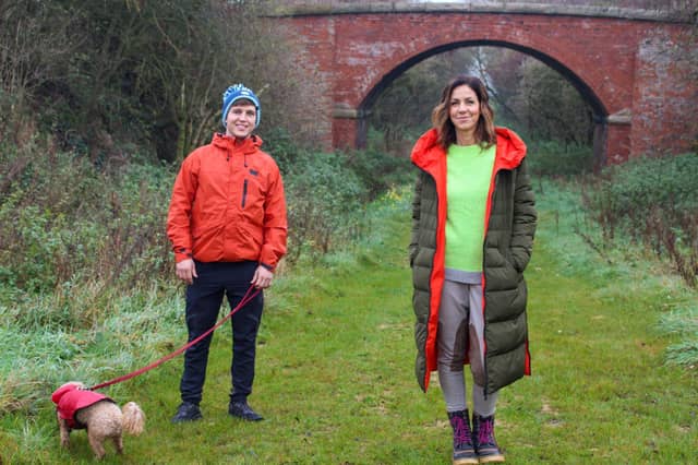 Julia Bradury with Jack Tate