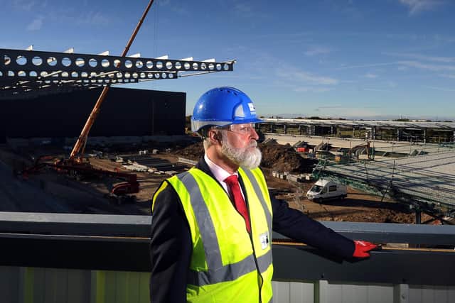 Chairmam Jason McGill pictured during the building of the new York City Stadium at Monks Cross (Picture: Simon Hulme)
