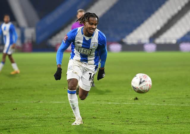 ENTHUSIASTIC: Huddersfield Town's Rolando Aarons. Picture: Jonathan Gawthorpe.